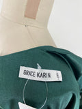 Grace Karin Green Dress, 2XL