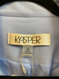 New Kasper Open Front Blue Blazer Jacket, 6 Petite