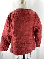 Ulla Popken Red Snap Front Jacket, 16/18