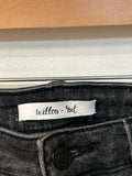 Willow & Root Black Button Fly Mom Jeans, 28 (6)