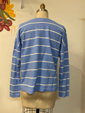 J. Jill Blue Stripe Top, M