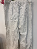 Free Assembly White/Blue Stripe Jeans, 16/18