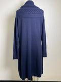 New York & Co Blue Sweater Dress, XL