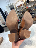 Chocolat Blu Brown Leather Boots, 40 (9)