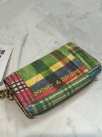 Dooney & Bourke Madras Picnic Wristlet, 4"x3"