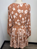 Pink Lily Floral Dress, L