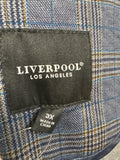 Liverpool Blue Blazer Open Front Jacket, 3X