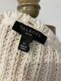 Talbots White/Ivory Sweater, L Petite