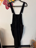 Paige Black Denim 26" Inseam Overalls, 27 (4)