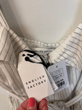 New English Factory White Jumpsuit, M (retail $118)