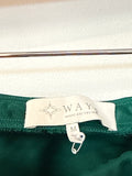 Wayf Green Silky Skirt, M