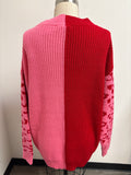 Umgee Red/Pink Sweater, XL