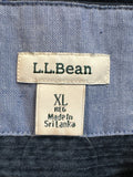 L.L. Bean Blue Corduroy Jacket Top, XL