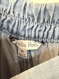 Ophelia Roe Chambray 21" Inseam Cropped Pants, M