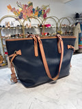 Dooney & Bourke Navy Shoulder Bag, 17.5"x11"