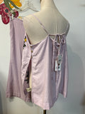 New Free People 2pc Lilac Top + Pants 25" Inseam, M