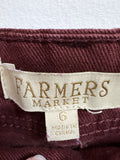 Farmers Market 29" Inseam Jeans, 6