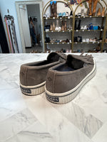 Sperry Gray Leather Loafers, 6
