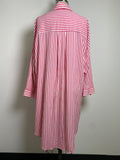 Torrid Pink Stripe Open Front Topper, 2X