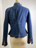 Vintage Collection Denim Open Front Jacket, L