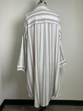Torrid Green Stripe Button Front Dress, 3X