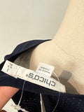 Chico's Navy Semi-Sheer Sweater, XL