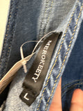 Merokeety Denim Short Overalls, L