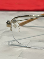 New Gucci Gold Frame Eyeglasses (with demo clear lenses)