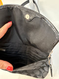 Coach Black Wristlet Handbag, 8.5"x5"
