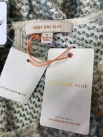 New Skies Are Blue Hazel Printed Crochet Top, S (retail $62)