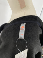 Mono B Black Pocket Hooded Open Front Cardigan, S/M
