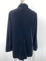 Well Worn Black Velvet Jacket, L