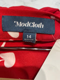 New Modcloth Red Skirt, 14