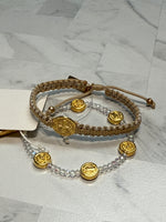 Gratitude My Saint My Hero Bracelets, Set of 2