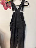 BP Black Denim 31" Inseam Overalls, S