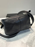 Vintage Coach Black Leather Style 9950 Crossbody Bag, 7.5"x9"