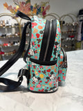 Loungefly Disney Parks Mickey & Minnie Sweets Mini Backpack, 10"x9"