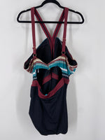 Coastal Blue One Piece Swimsuit, 2X
