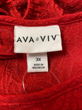 Ava & Viv Red Dress, 3X