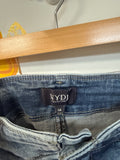 NYDJ Wide Leg 22" Inseam Cropped Jeans, 14