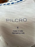 Pilcro Anthropologie "Meet Me Seaside" White Top, S