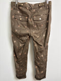 White House Black Market 25" Inseam Cuffed Straight Crop Jeans, 4