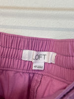 Loft Purple Drawstring Shorts, 4 Petite