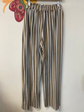 Mia Rose Stripe 30" Inseam Pants, L