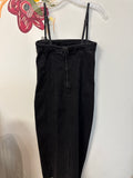 New Miou Muse Black Denim Dress, S