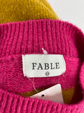 Fable Pink Stripe Sweater, S/M