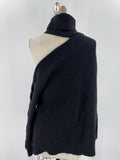 Gibson Latimer Black Open Shoulder Sweater, L