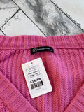 Pretty Garden Pink Sweater, XL