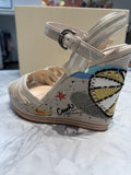New Coach Caroline Wedge Sandals, 9
