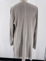 White House Black Market Metallic Cardigan, XL (no belt)